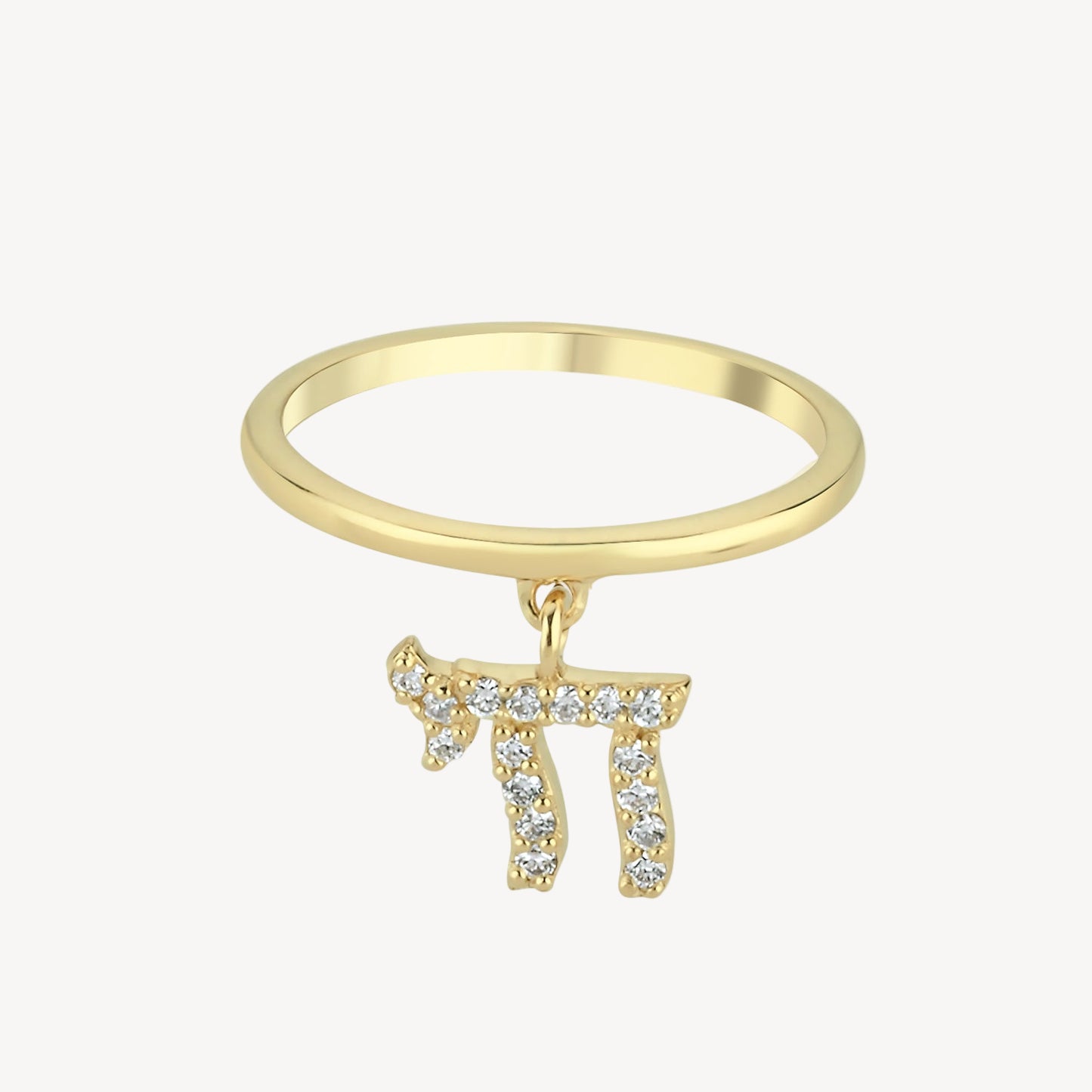 Chai Dangle Ring