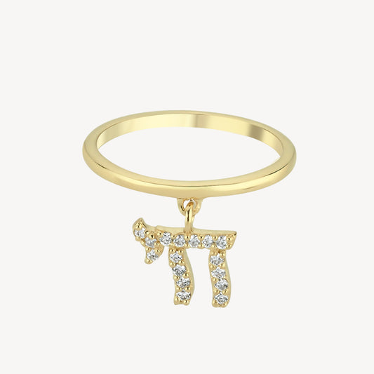 Chai Dangle Ring