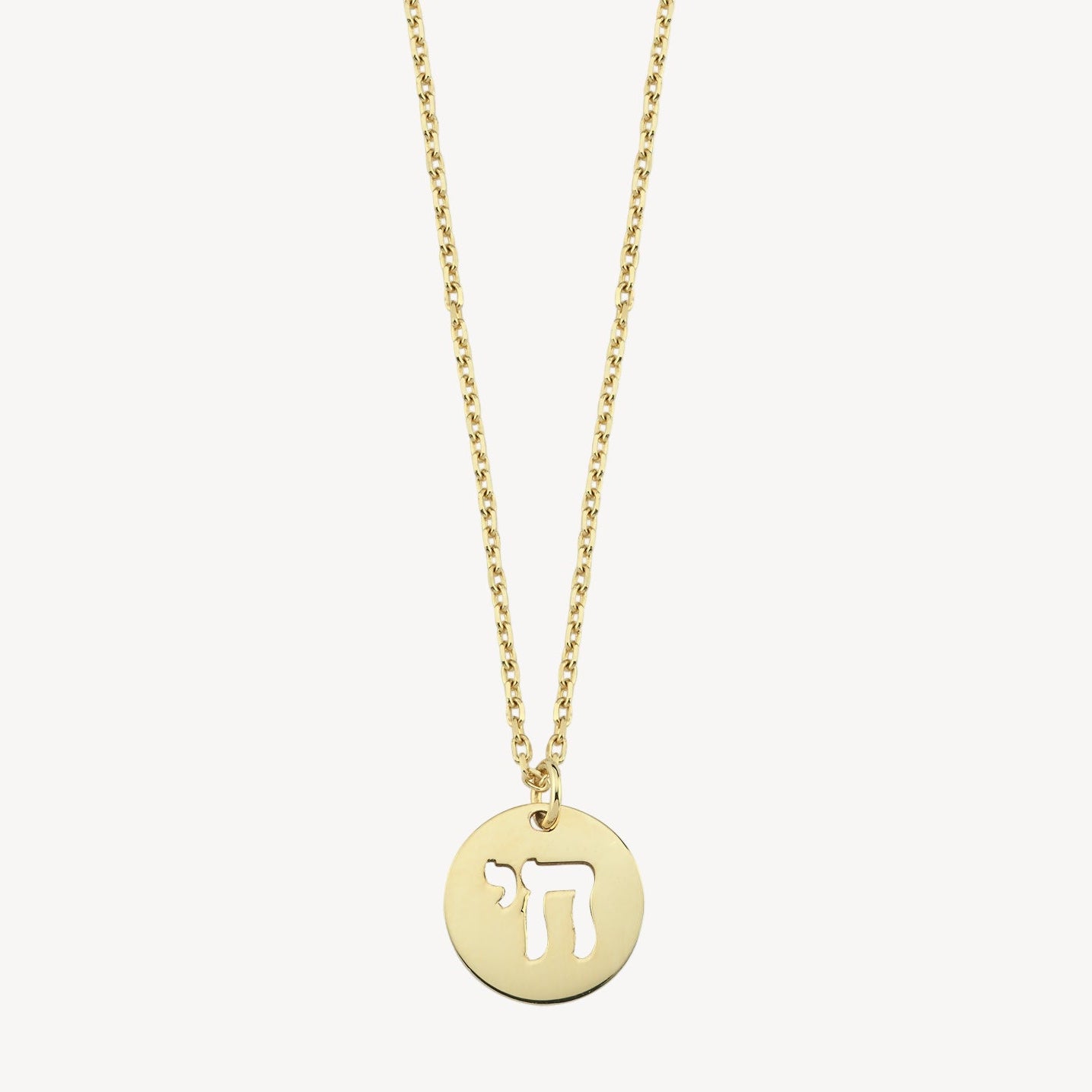 Chai in Circle Necklace