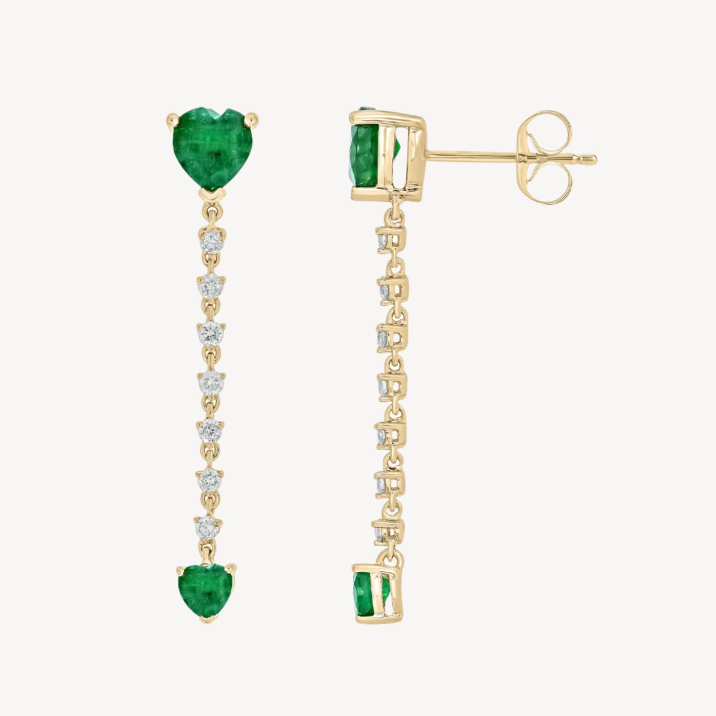 Two Hearts Earrings