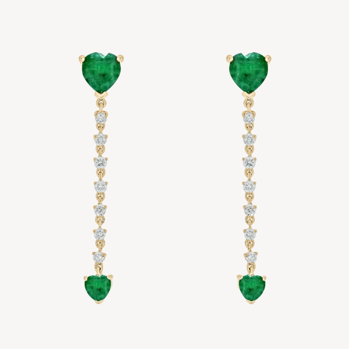 Two Hearts Earrings
