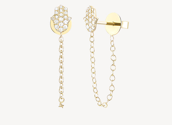Hamsa Ear Jackets