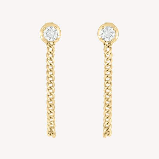 Circle Chain Earrings