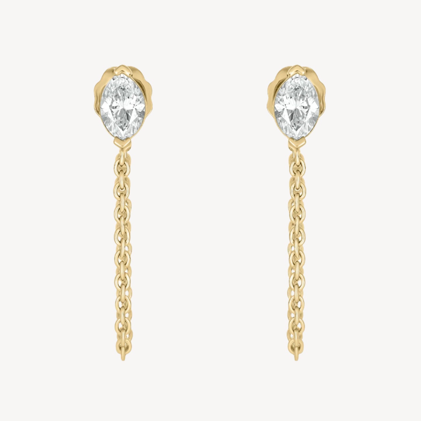 Oval Chain Earrings