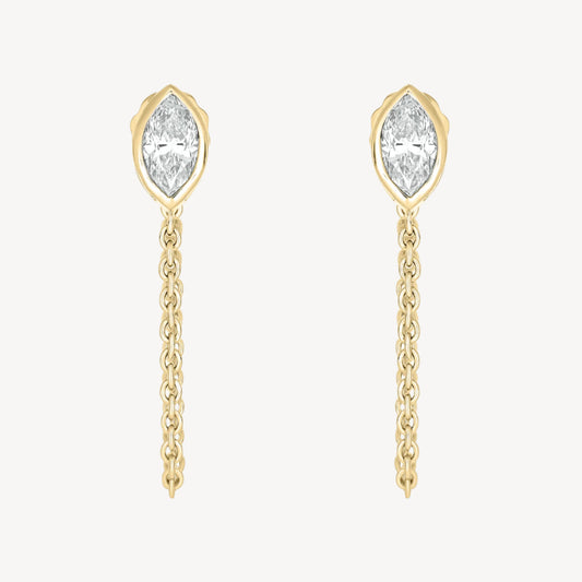 Marquise Chain Earring