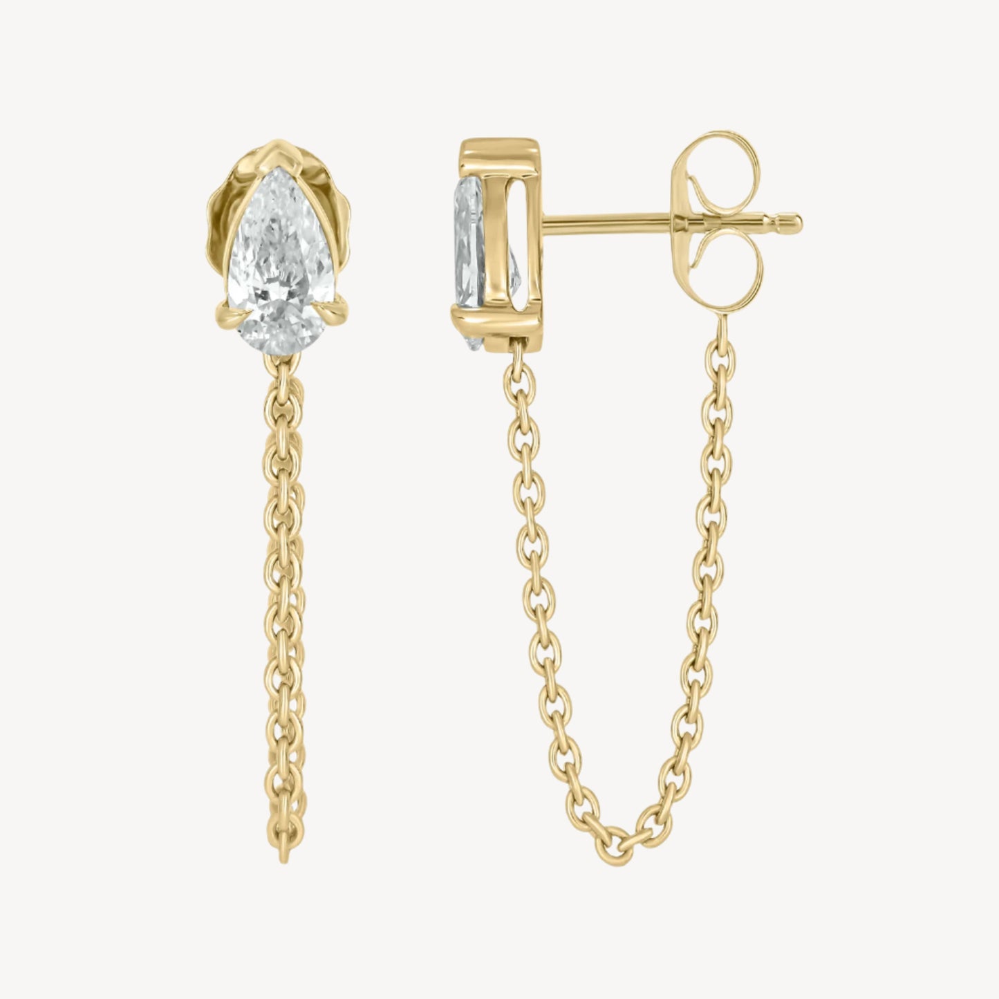 Pear Chain Earrings