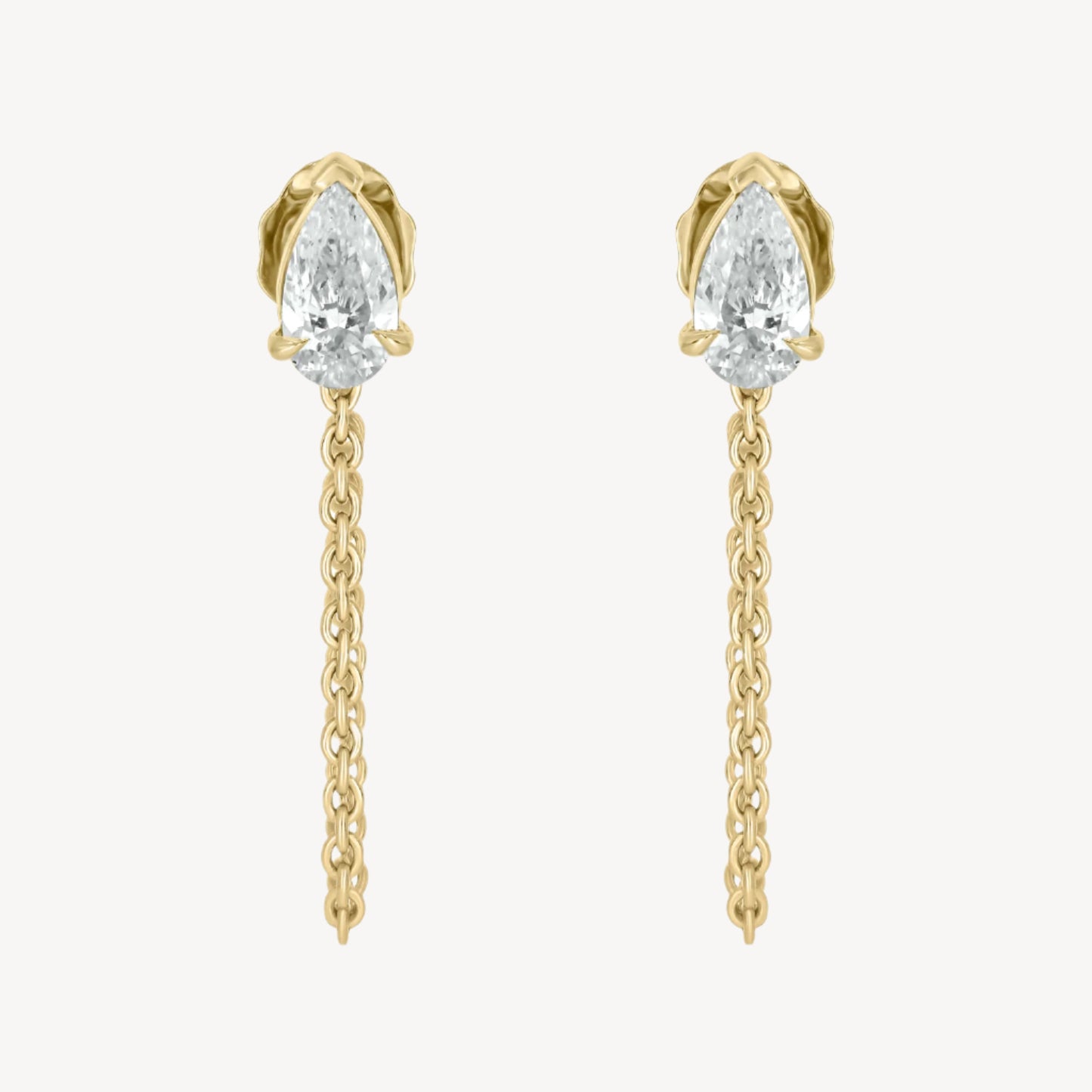 Pear Chain Earrings