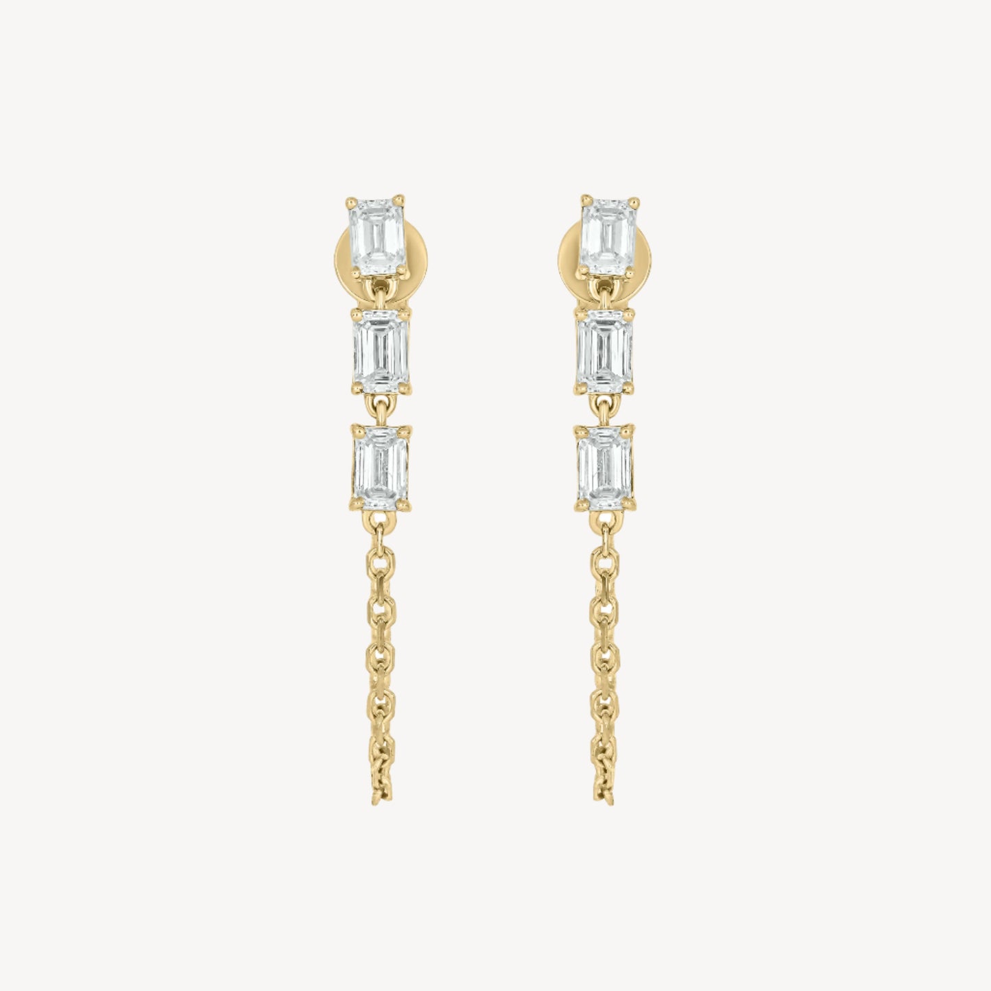 Baguette-cut Ear Jacket