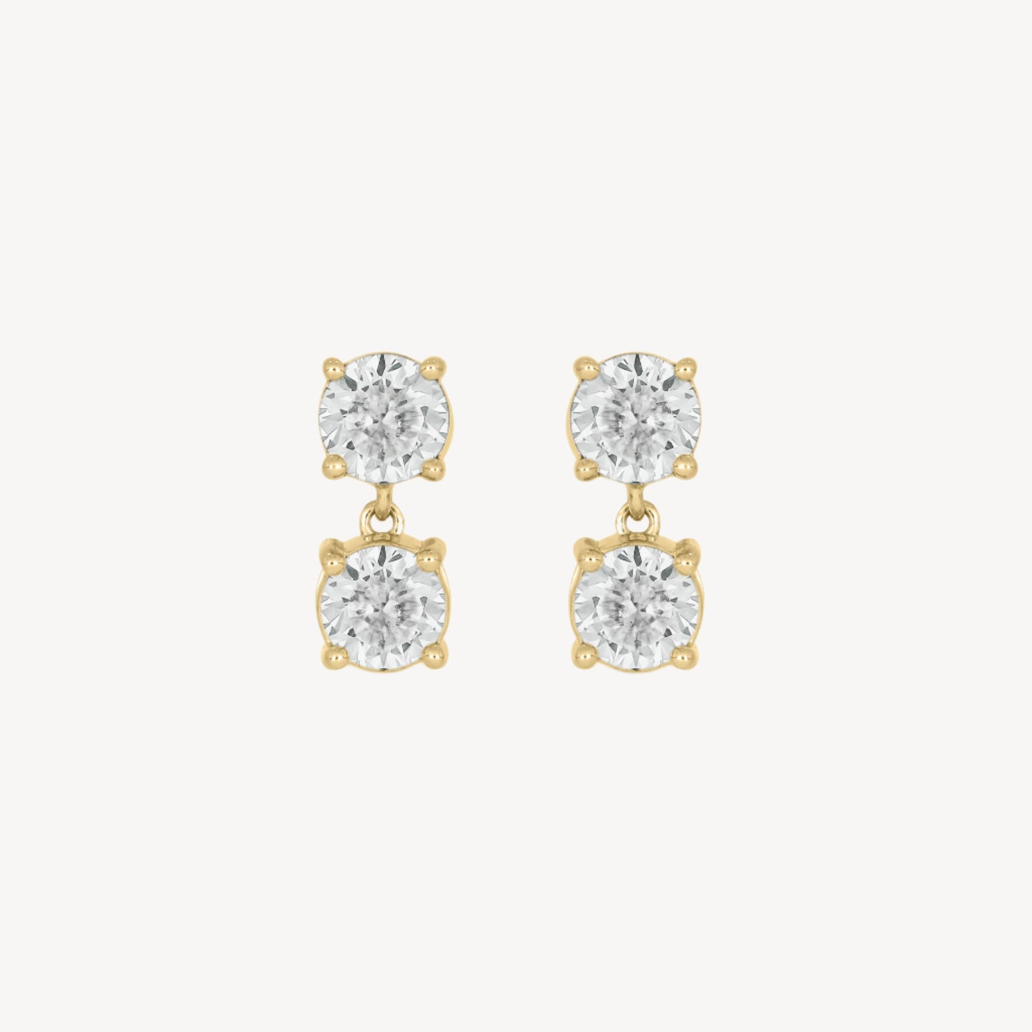 Circle-circle Dangle Studs