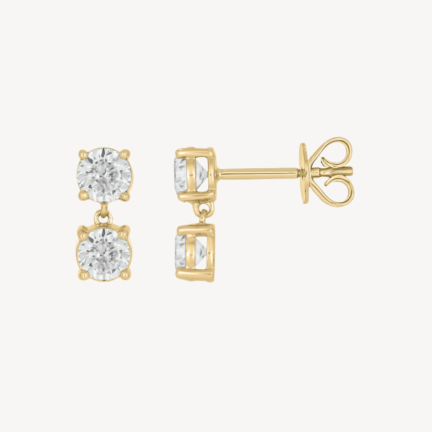 Circle-circle Dangle Studs