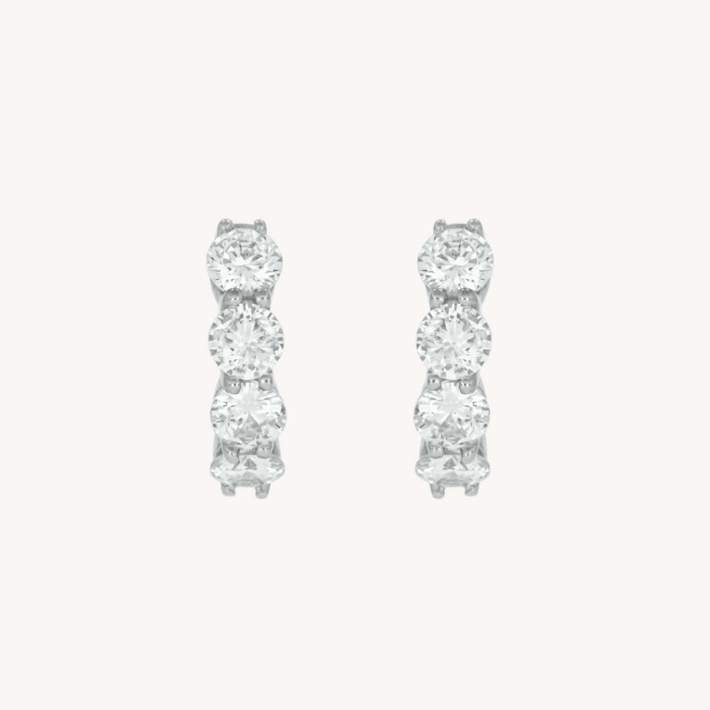 1.99ct Full Diamond Hoops