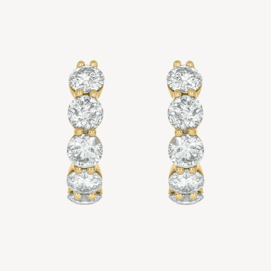 2.56ct Diamond Hoop