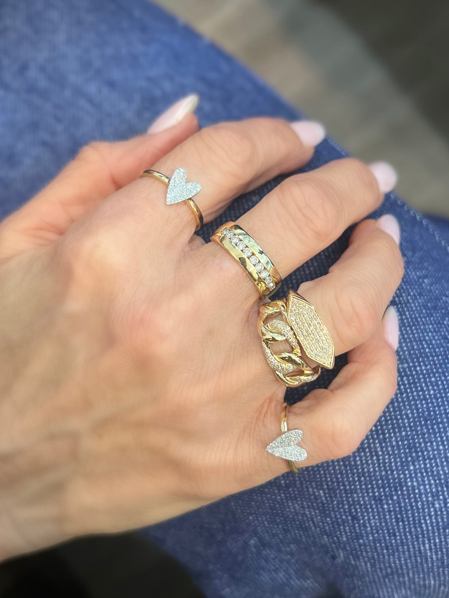 Gigi Heart Pinky Ring
