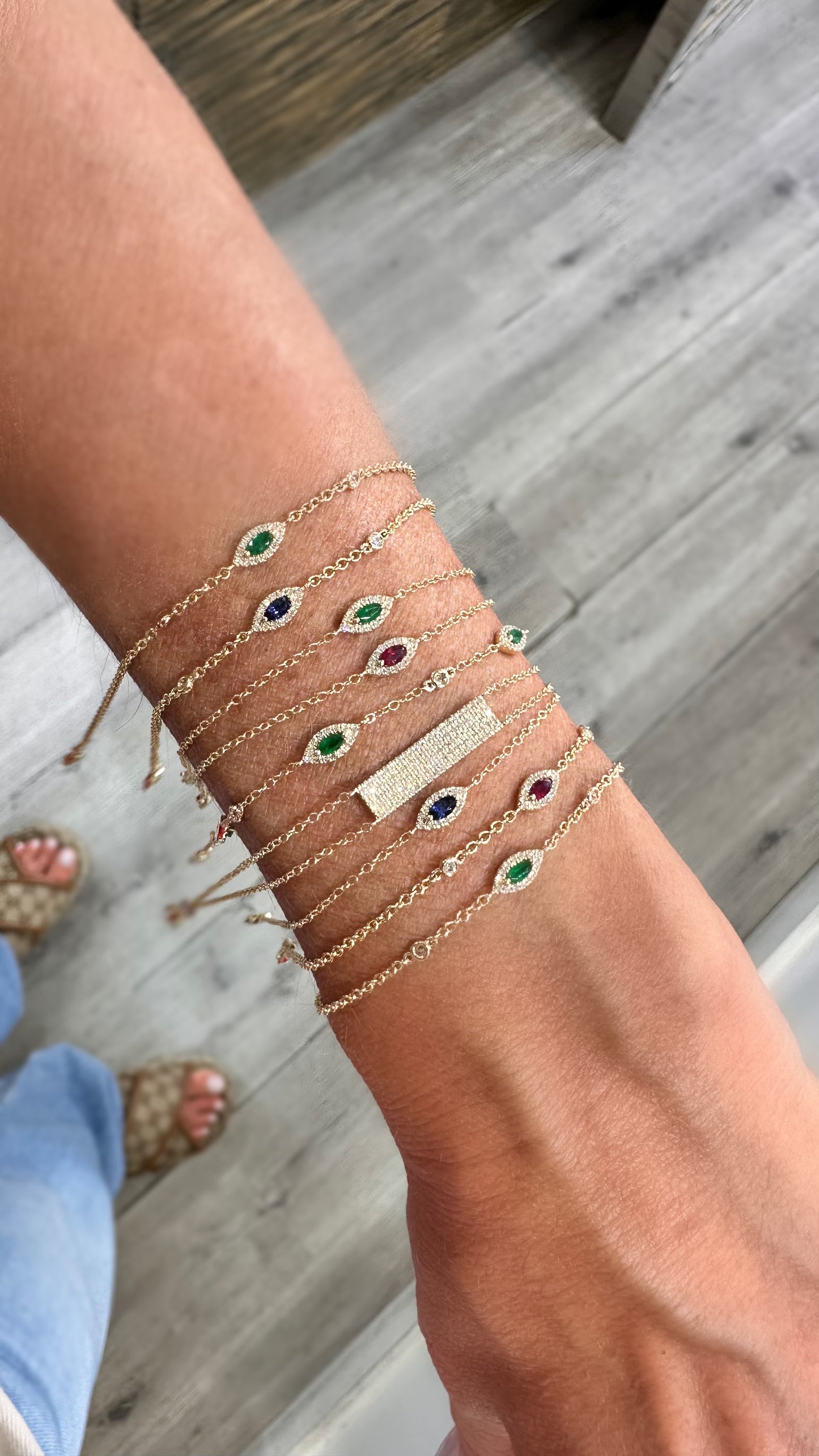 Delphine Emerald Bracelet