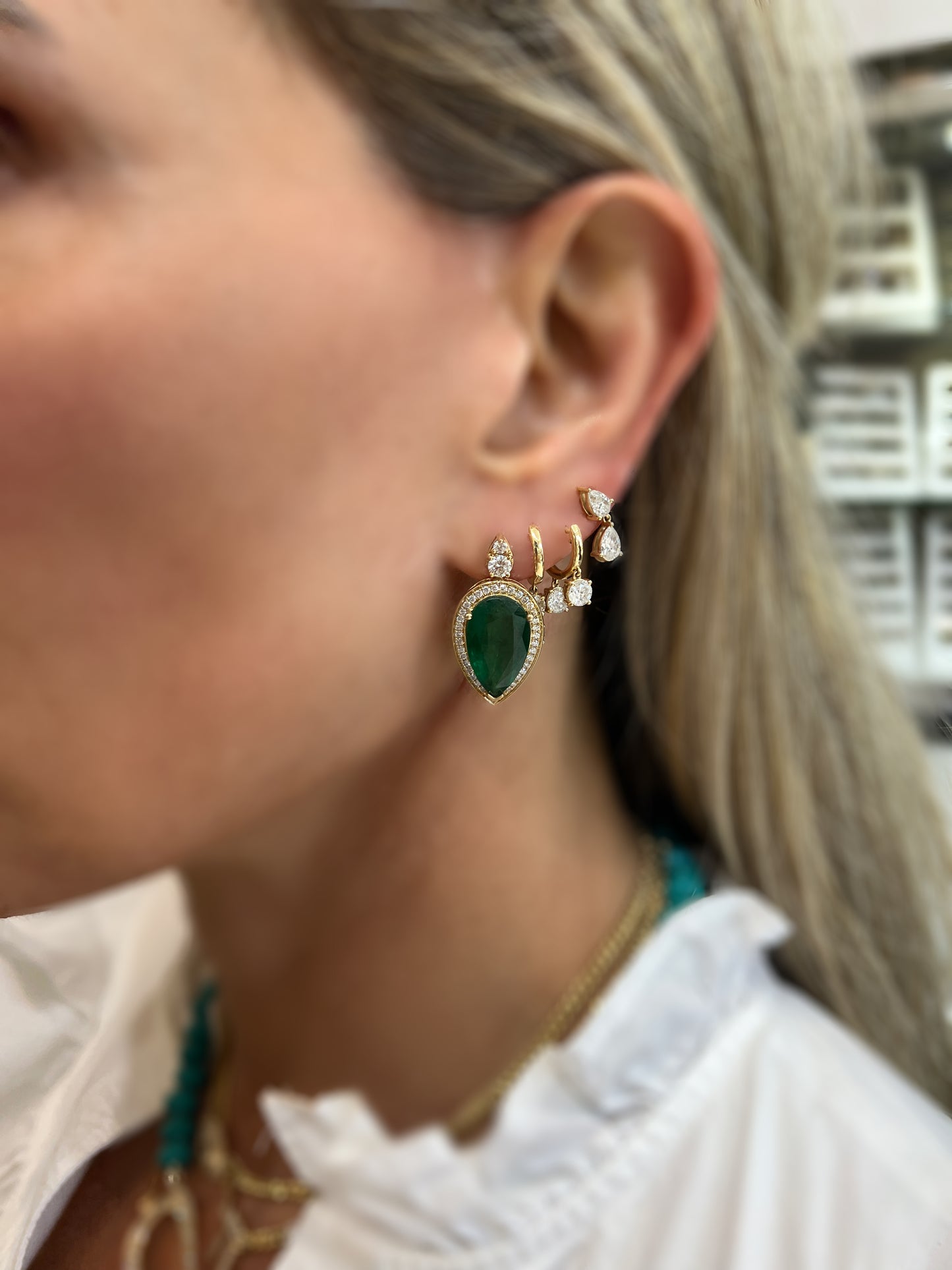 "E" Earrings
