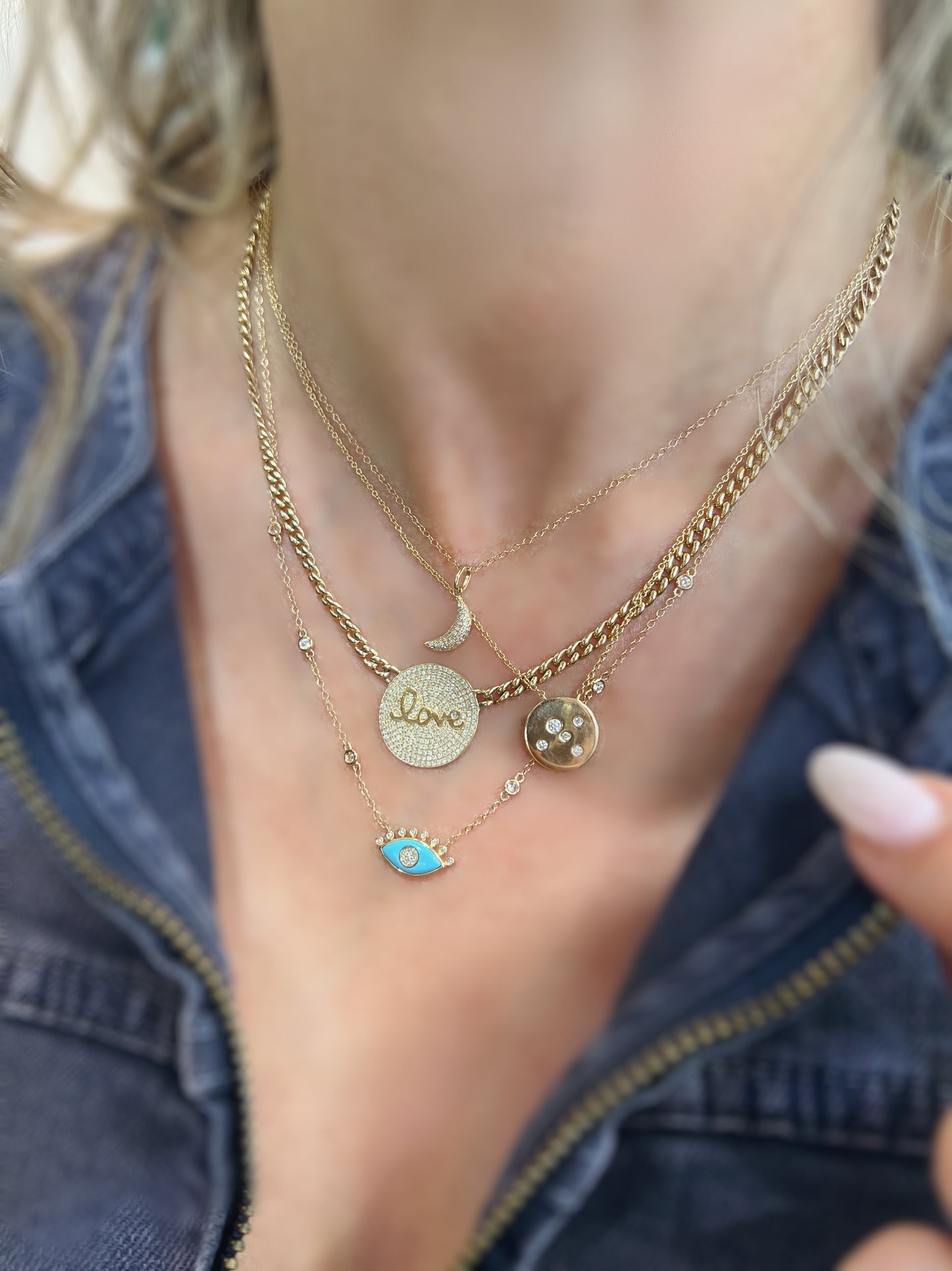 Waning Crescent Necklace
