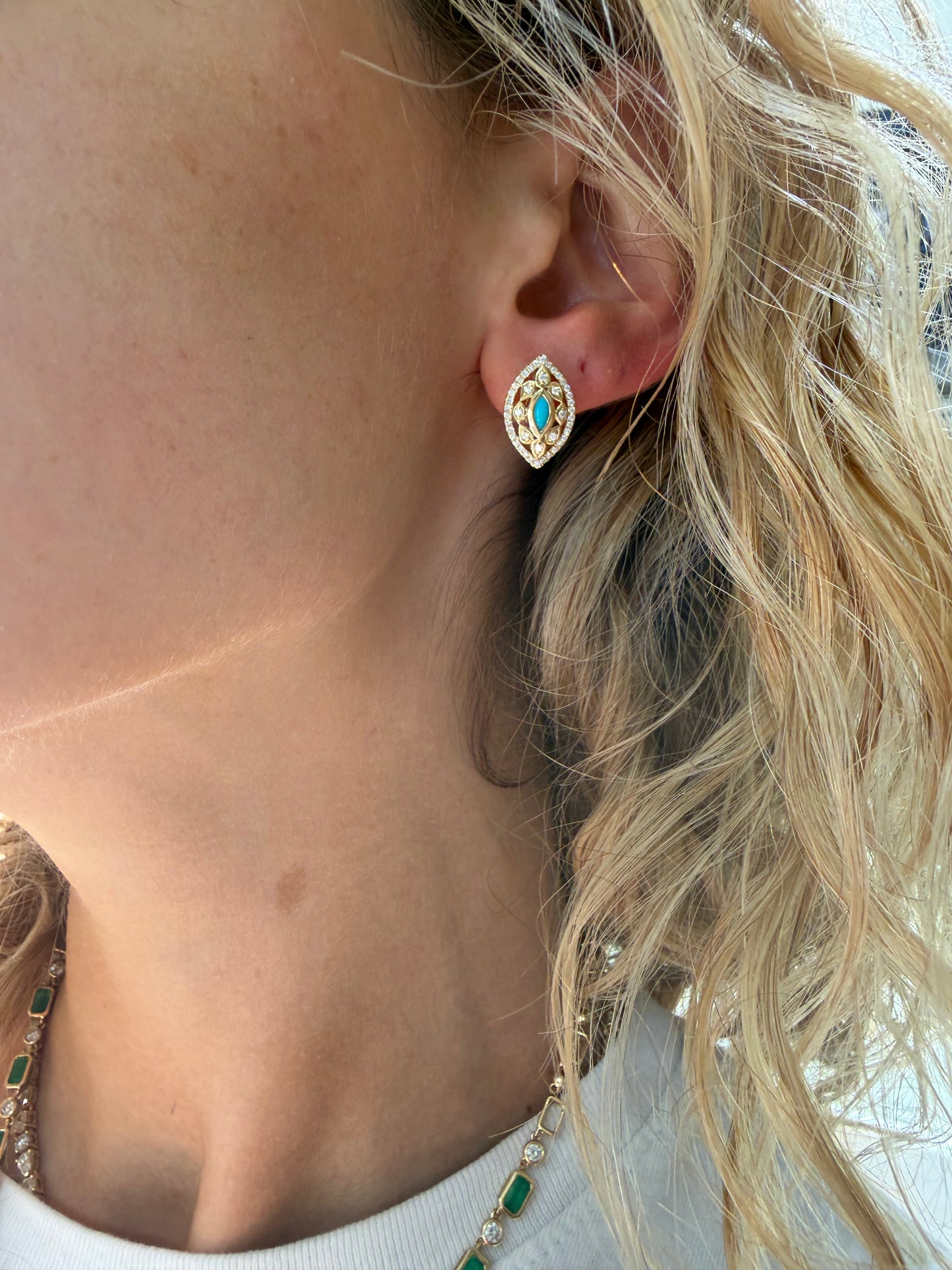 Turquoise Velma Earrings