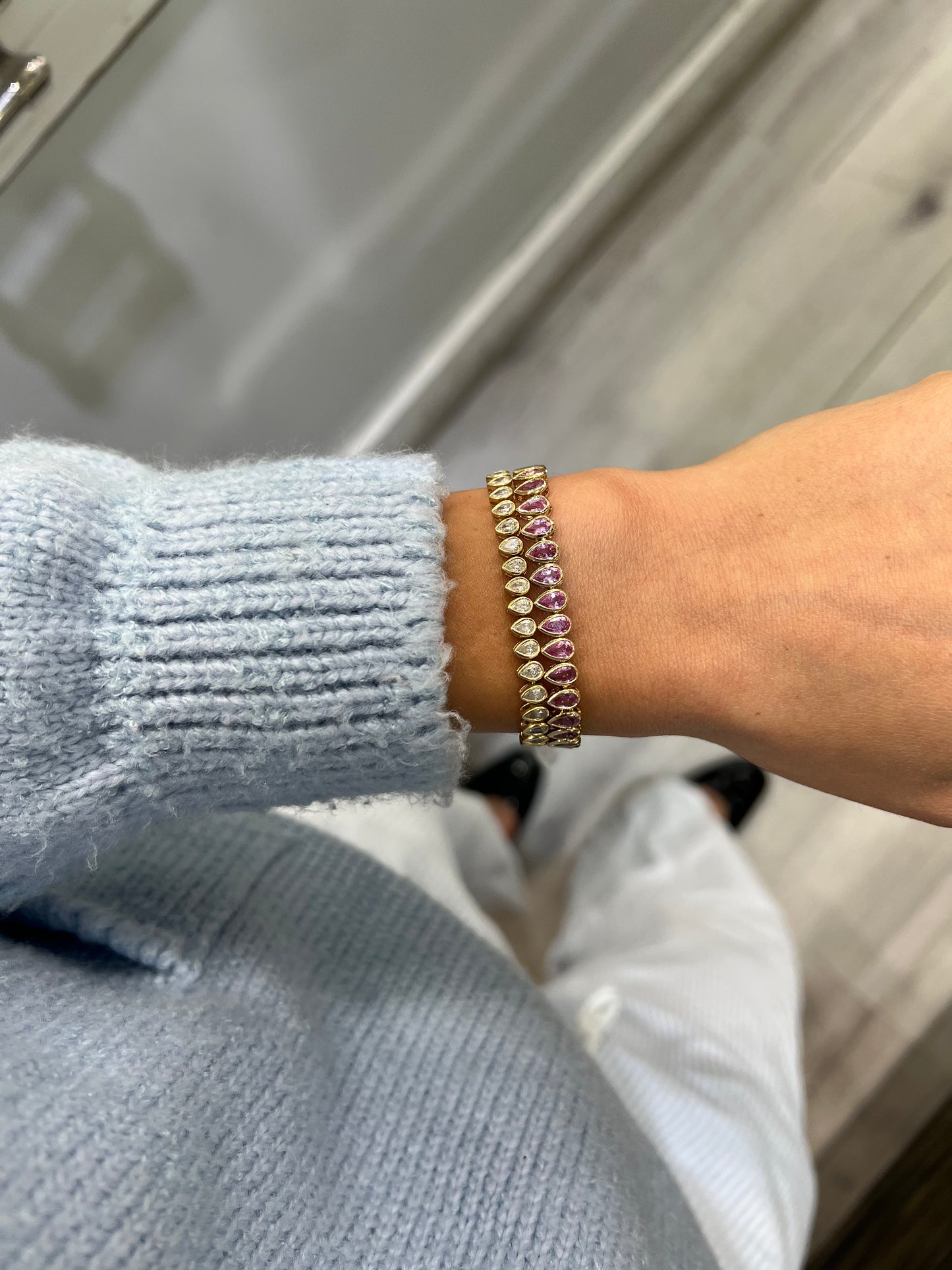 Pink Pear Bracelet