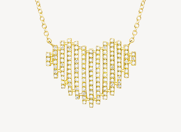 Radio Heart Necklace