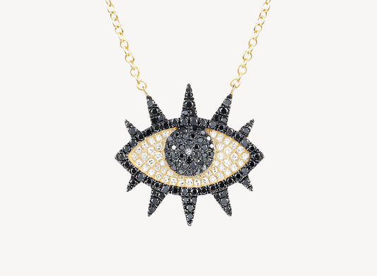 Black Diamond Eye Necklace