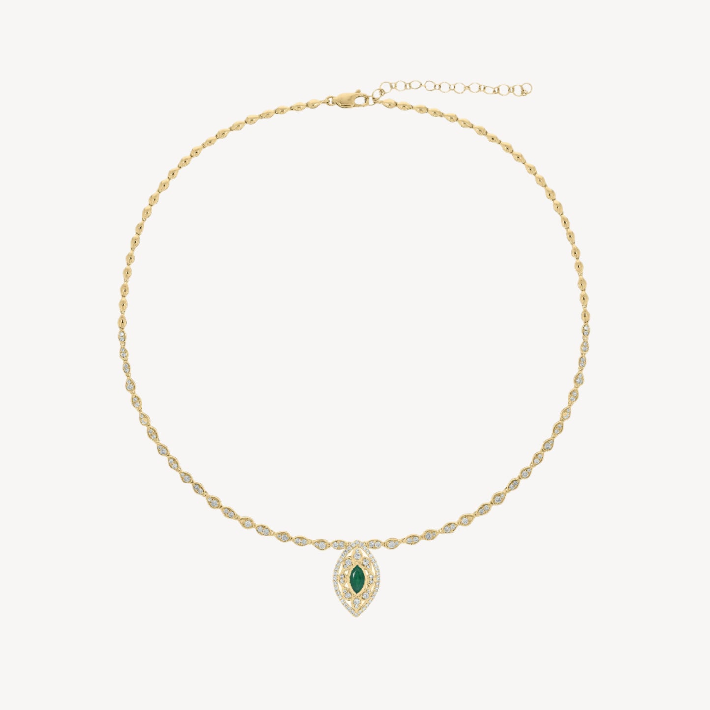 Elle Necklace in Emerald