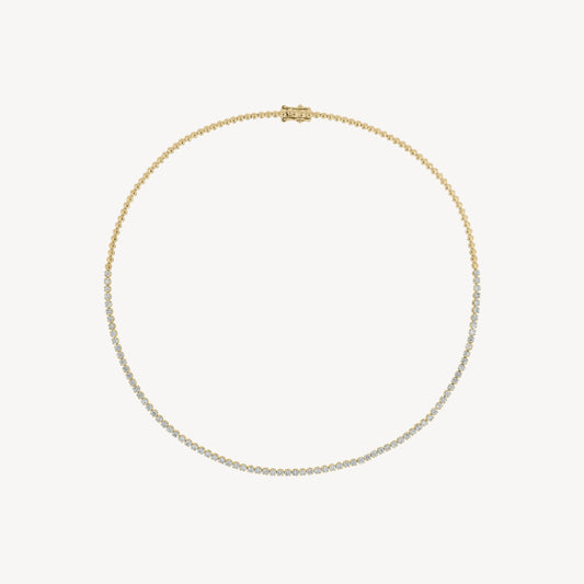 2.95ct Halfway Tennis Necklace
