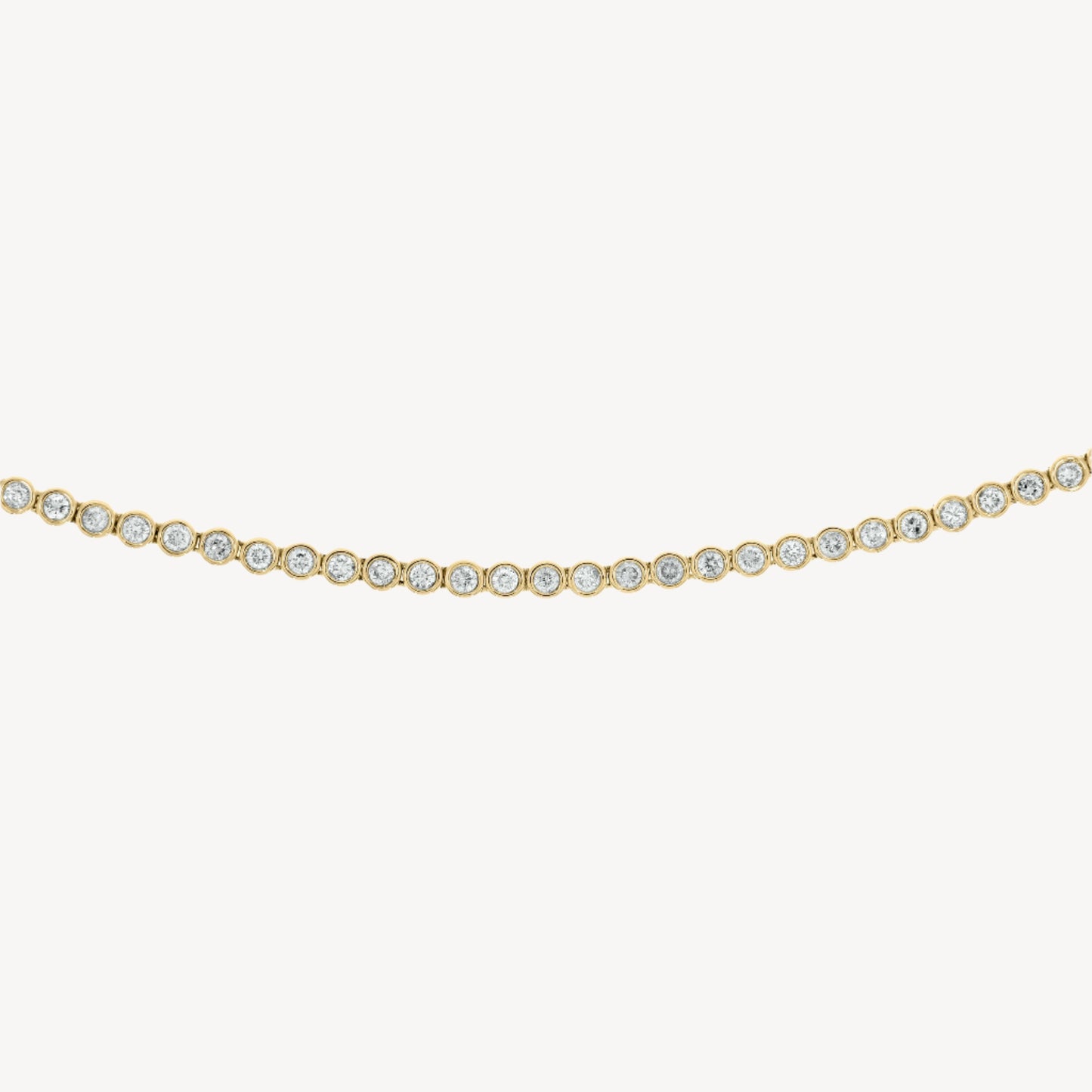 Bezel 4ct Tennis Necklace