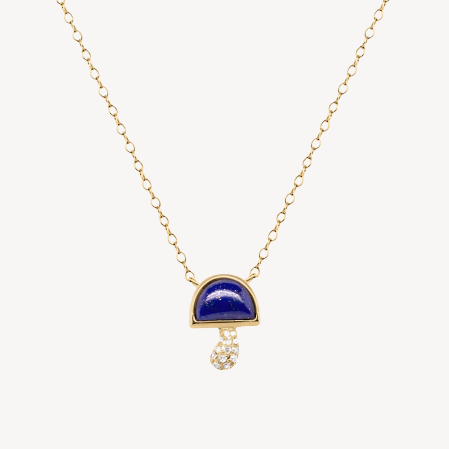 Mini Midnight Mushroom Necklace