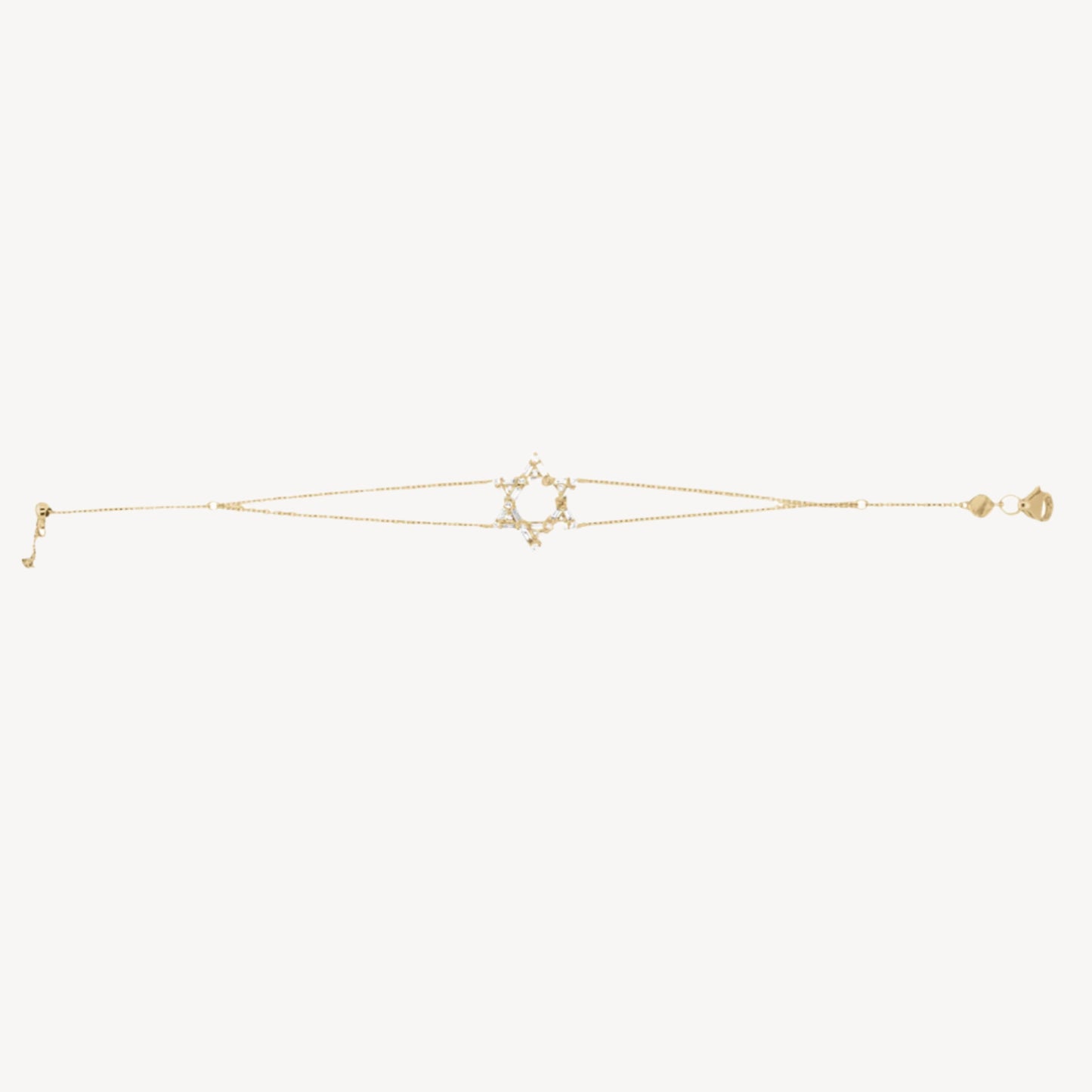 Baguette Star of David Bracelet