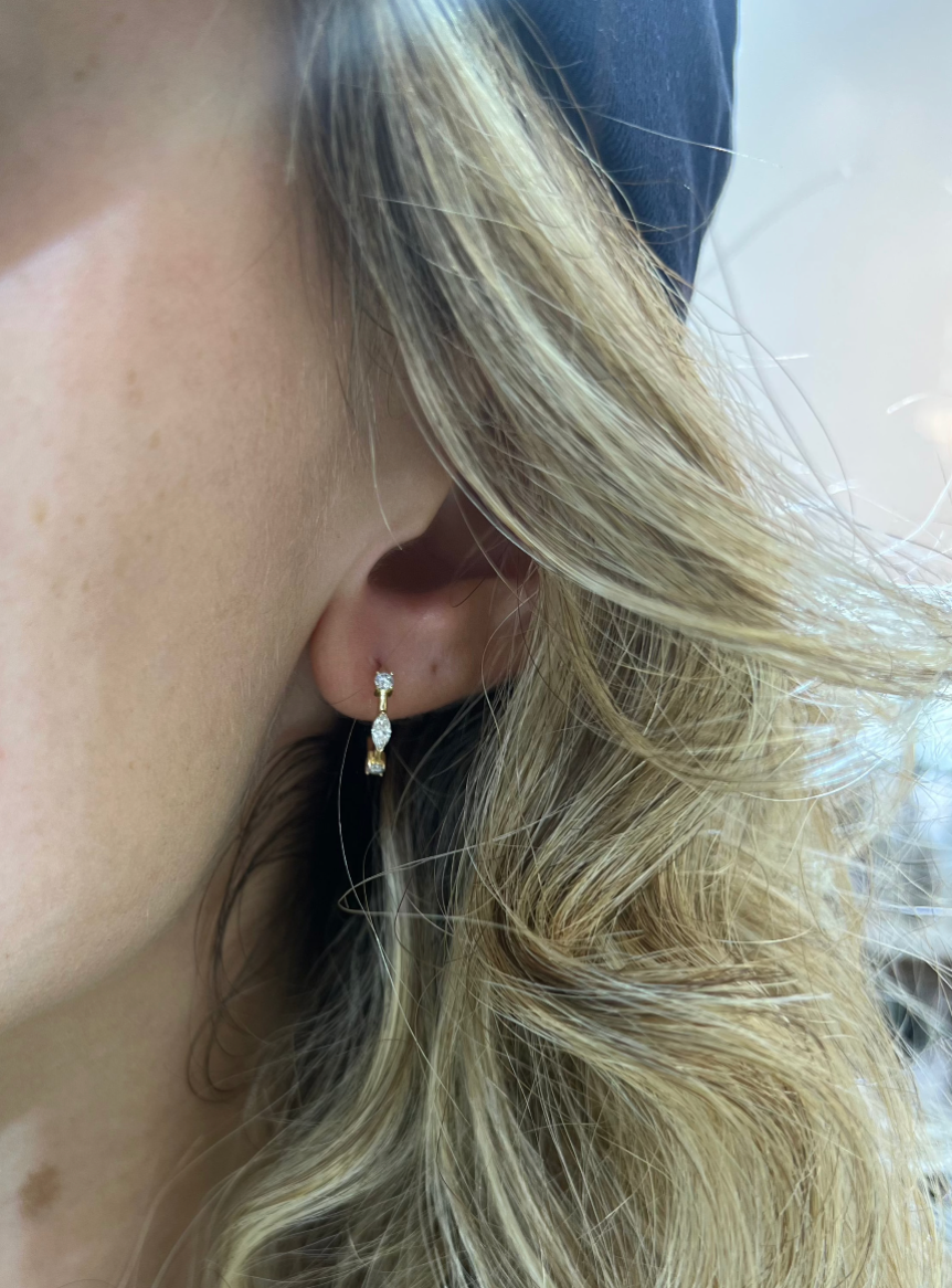 Mini Ava Stud Hoops
