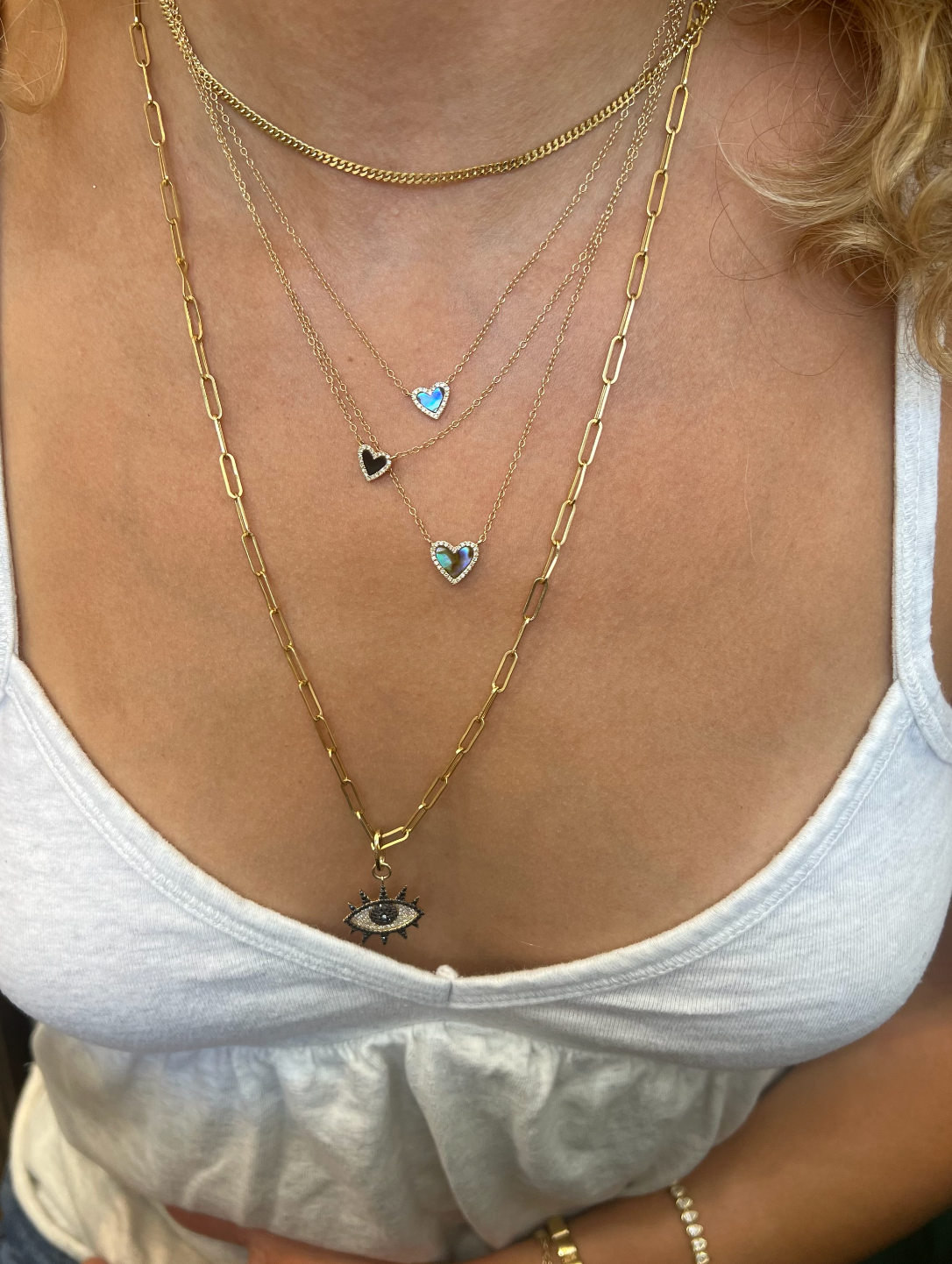 Mini Onyx Heart Necklace