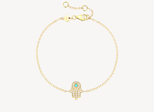 Turquoise Hamsa Bracelet
