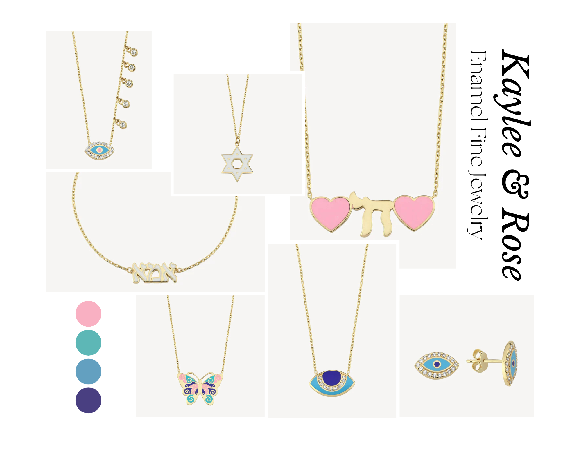 Colorful Fine Jewelry That Tells a Story: Our New Enamel Pieces by Kaylee & Rose