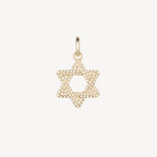 Pave Star of David Pendant - Medium