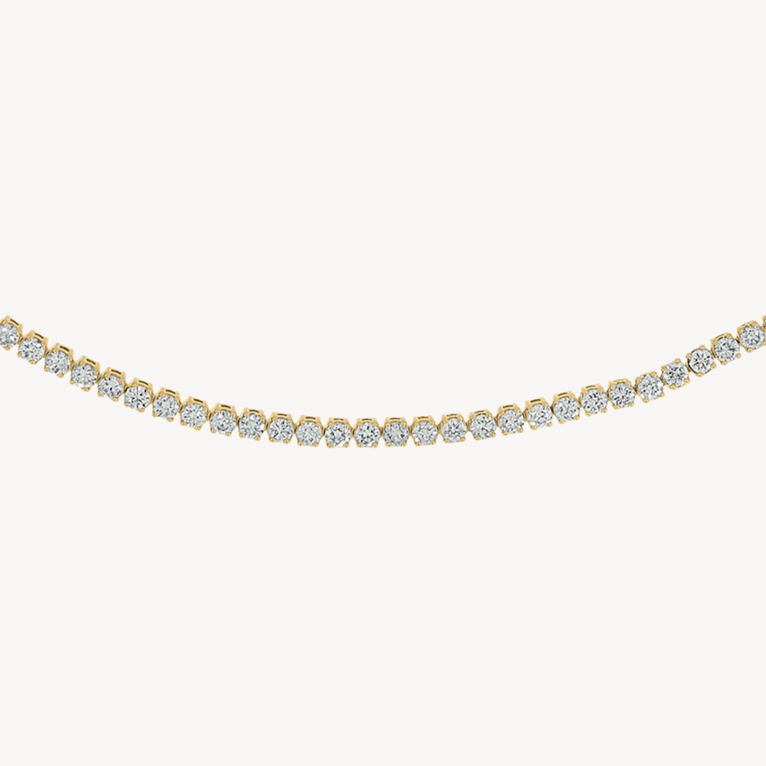 2.95ct Halfway Tennis Necklace