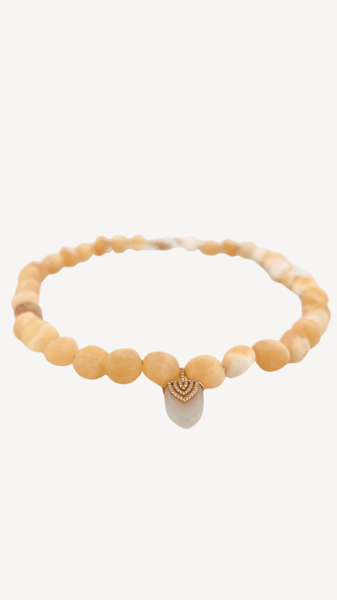 Yellow Opal Beaded Necklace