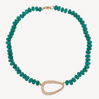 Rondel Turquoise Beaded Necklace