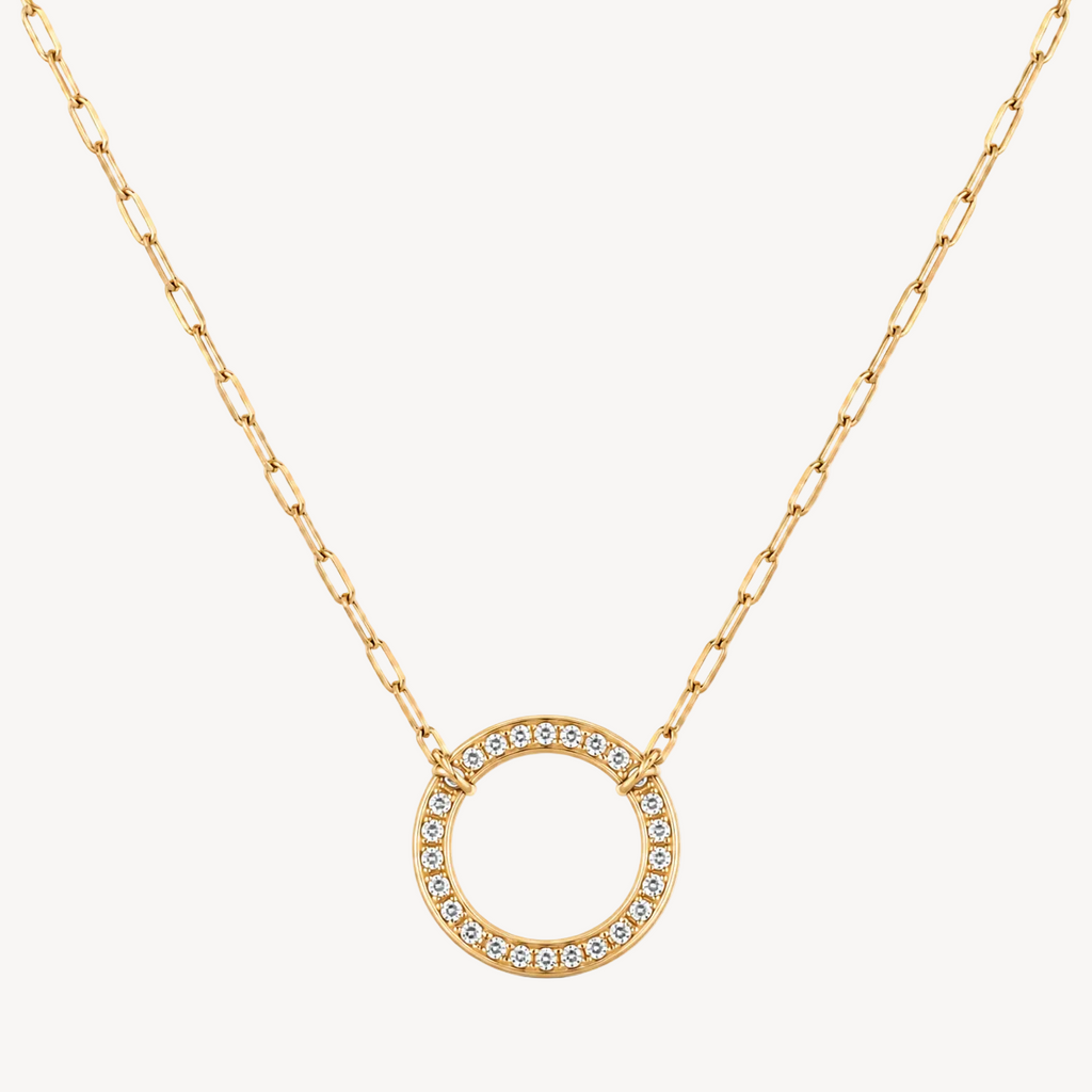 Paperclip Charm Holder Necklace
