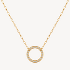 Paperclip Charm Holder Necklace