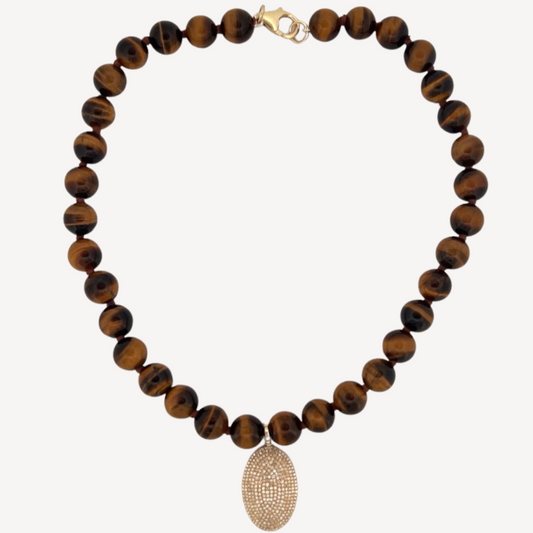 Tiger’s Eye Beaded Necklace