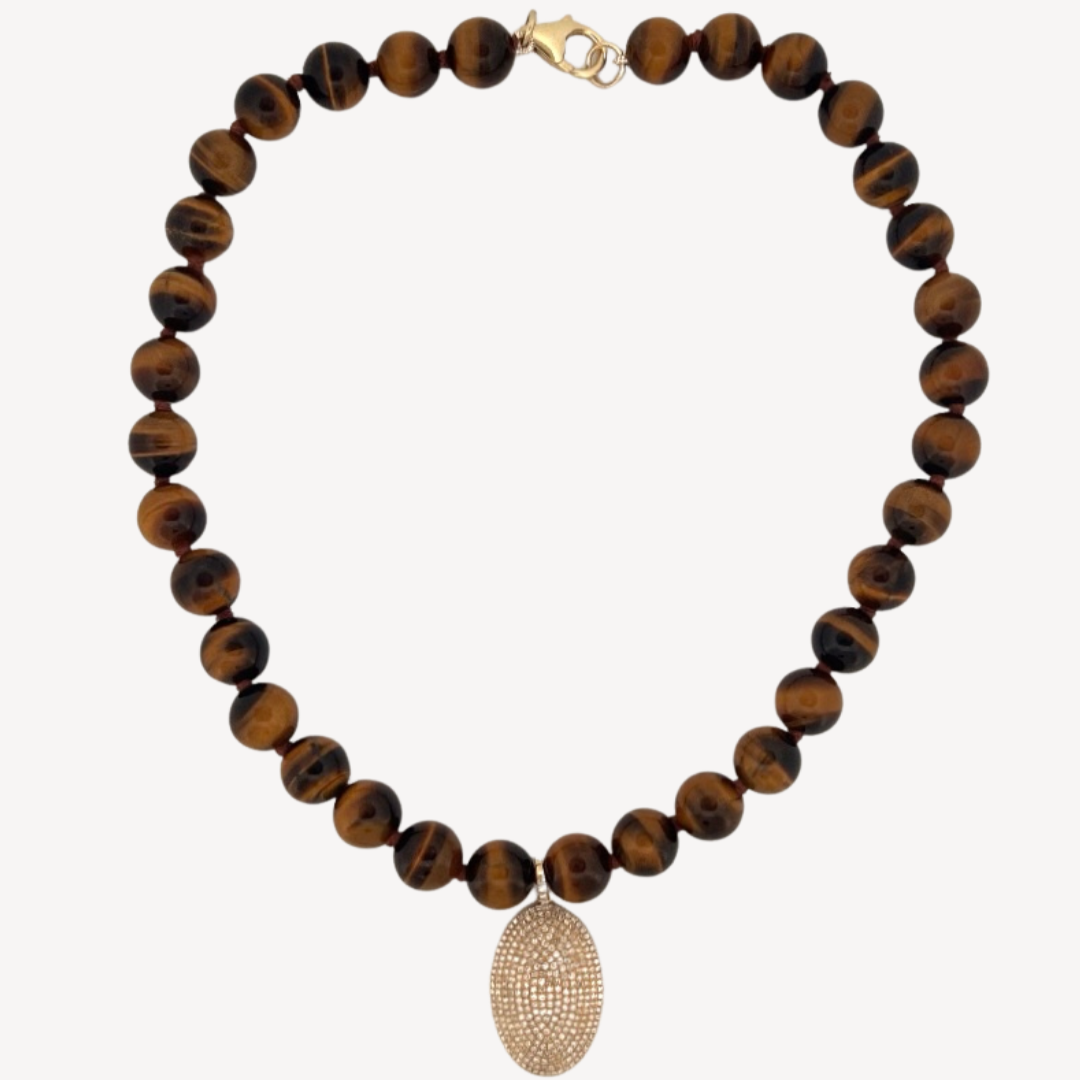 Tiger’s Eye Beaded Necklace