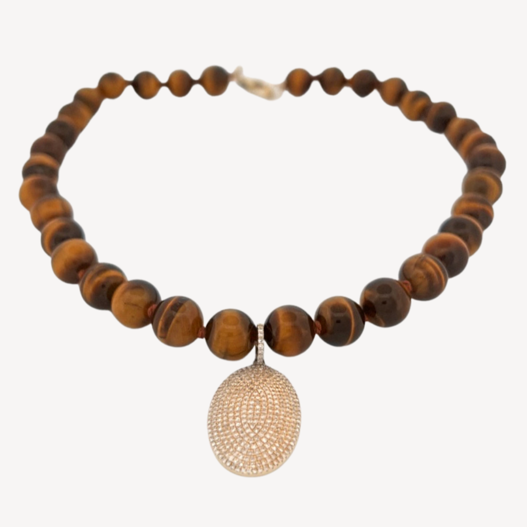 Tiger’s Eye Beaded Necklace