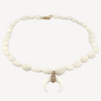 White Jade Beaded Necklace