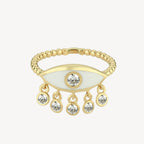 Eye Dangle Pinky Ring