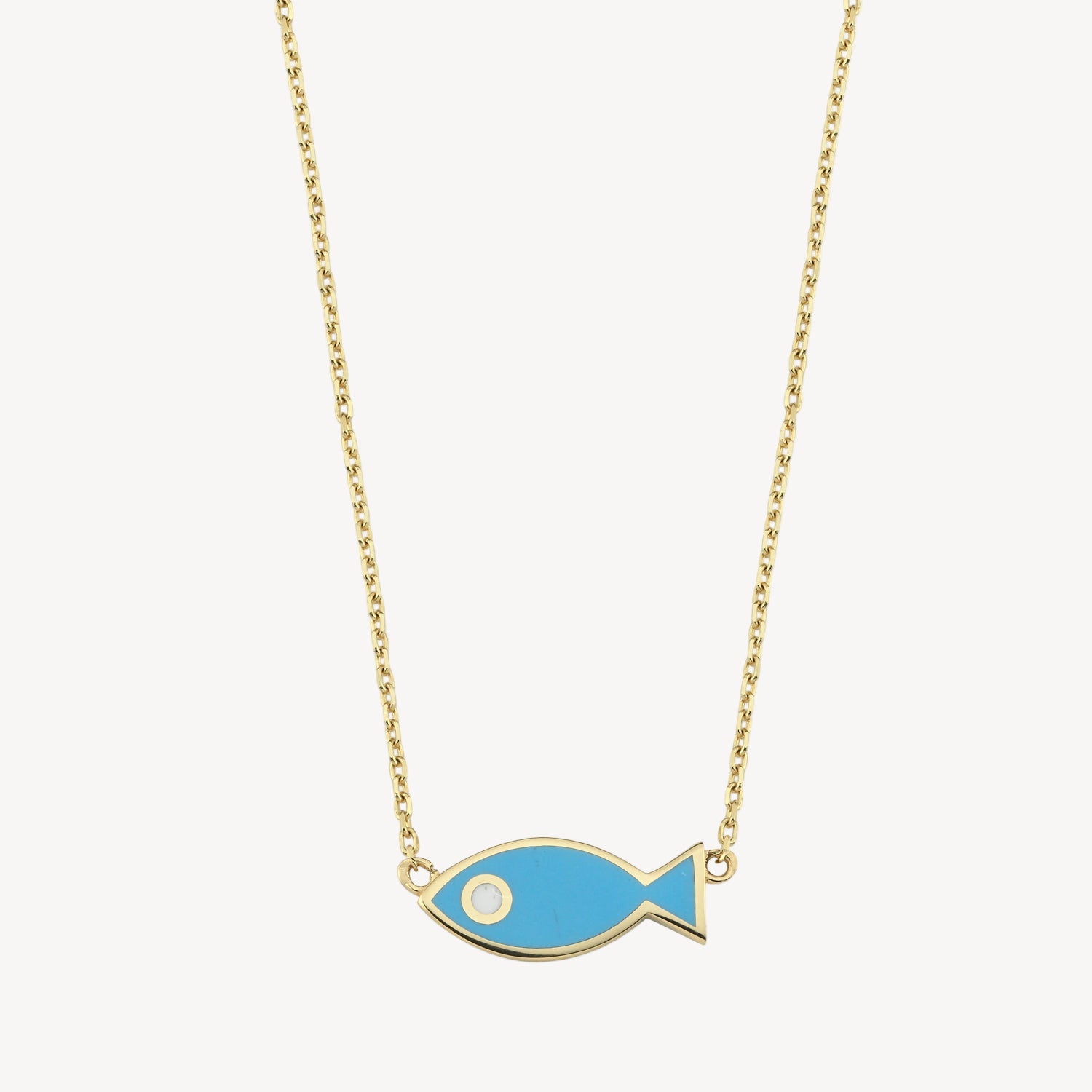 Enamel Fish Necklace