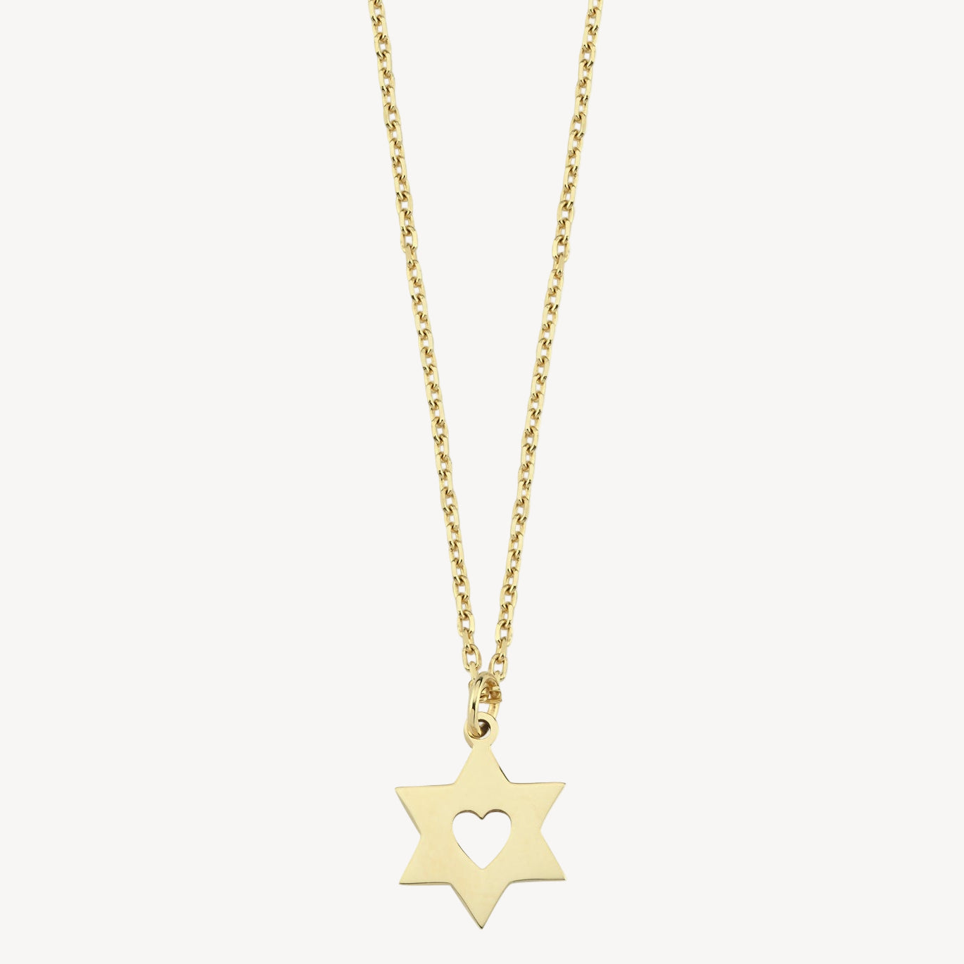 Heart Star of David Necklace