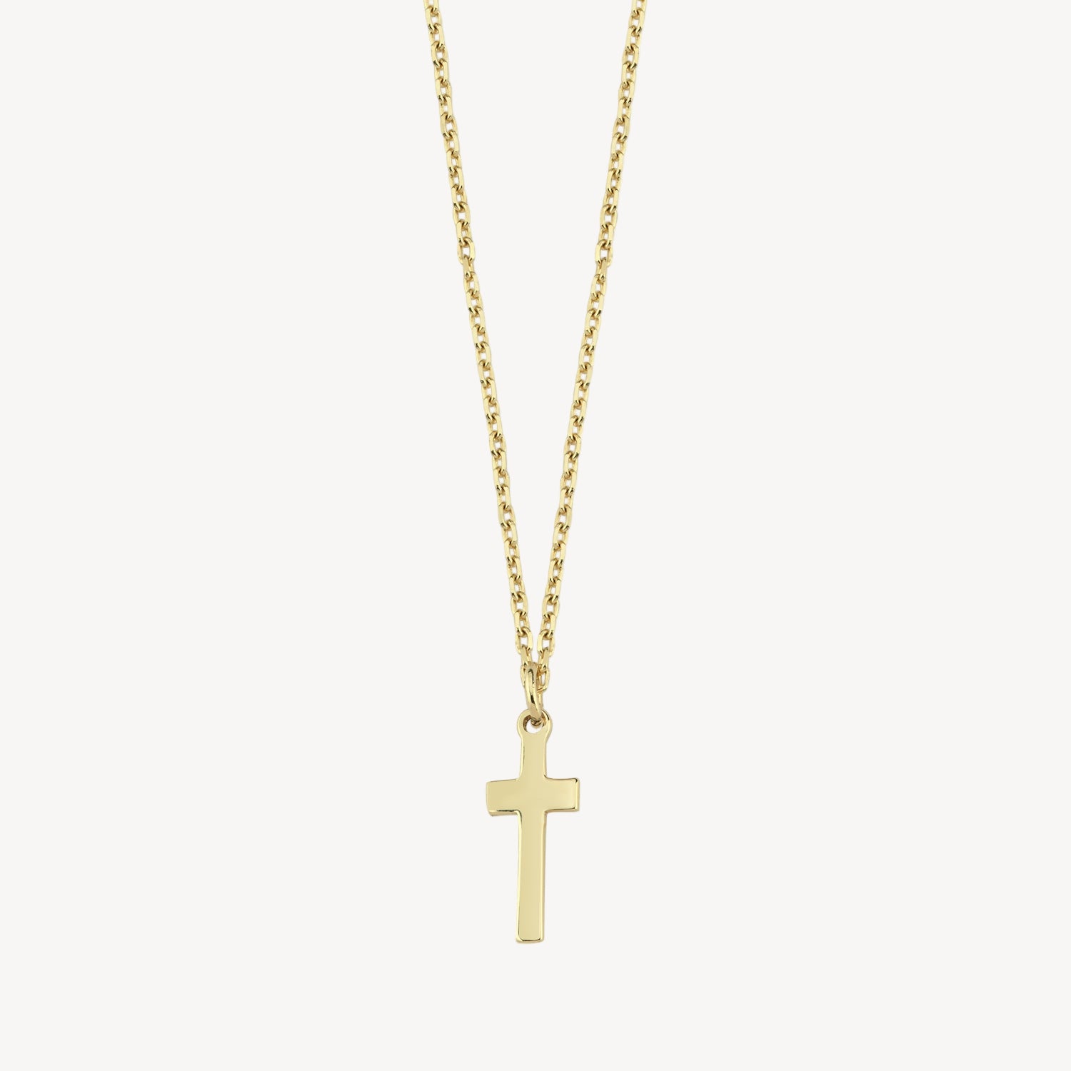 Plain Gold Cross Necklace