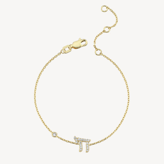 Pave Chai Bracelet