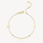 Star, Chai, Eye Bracelet