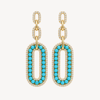 Étoile Turquoise Drop Earrings
